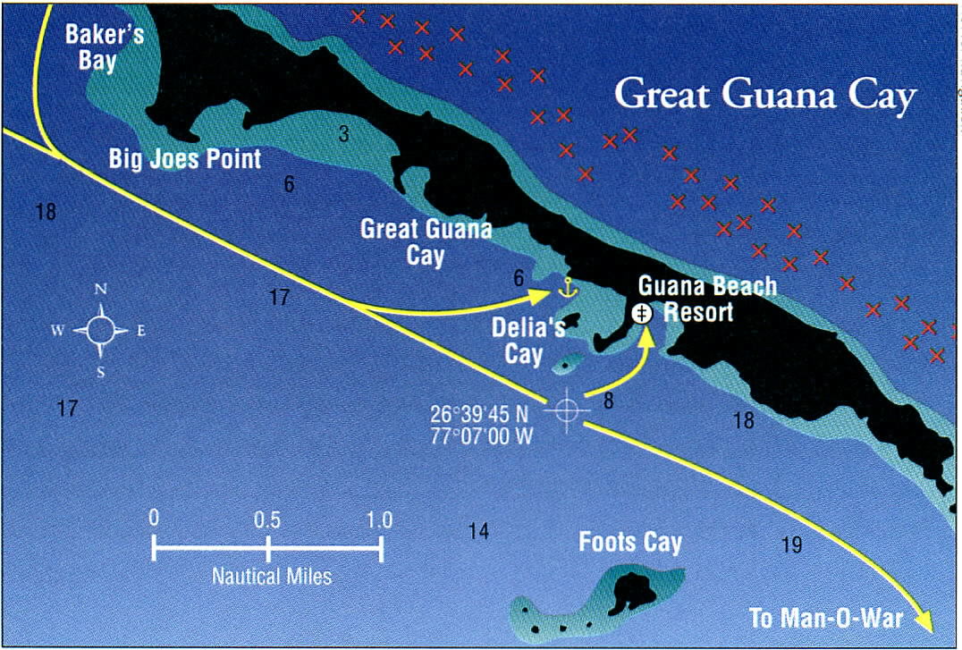Delia's Cove, Great Guana